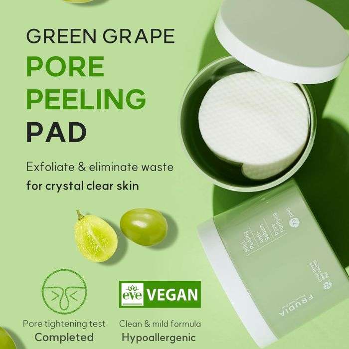 FRUDIA GREEN GRAPE PORE PEELING PAD 70 UNITES