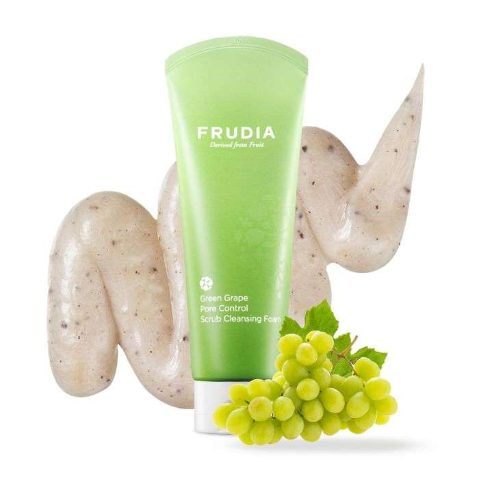 FRUDIA GREEN GRAPE PORE CONTROL SCRUB CLEANSING FOAM 145 ML