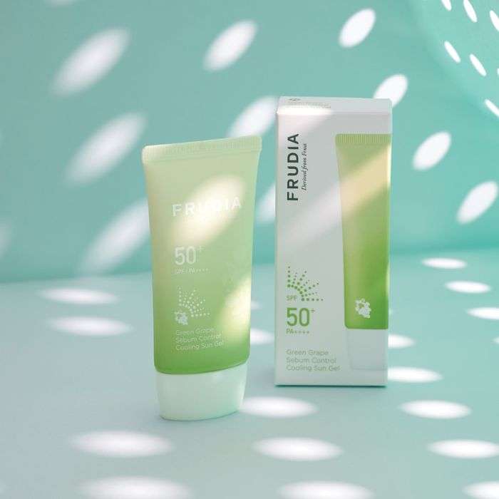 FRUDIA GREEN GRAPE SEBUM CONTROL COOLING SUN GEL SPF 50 PA++++ 50 ML