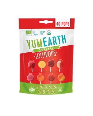 YUMEARTH LOLLIPOPS ORGANIC PACK DE 40