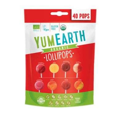 YUMEARTH LOLLIPOPS ORGANIC PACK DE 40