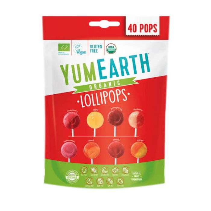 YUMEARTH LOLLIPOPS ORGANIC PACK DE 40