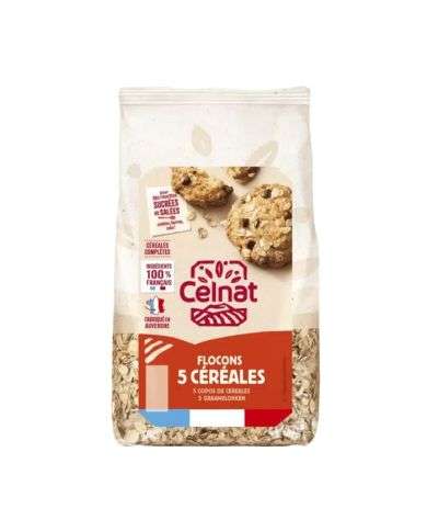 CELNAT FLOCONS 5 CEREALES 500 G
