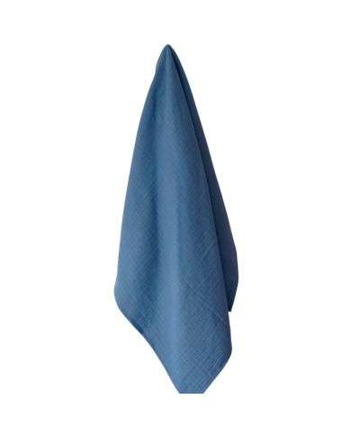 BAMBIDOU MAXI LANGE 100X100 CM GAZE BLEU RAYE