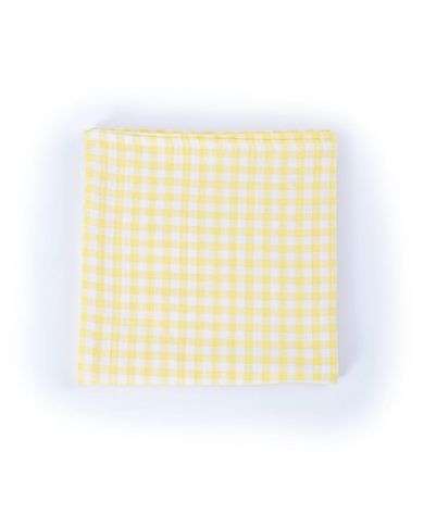 BAMBIDOU MAXI LANGE 100X100 CM CARREAUX JAUNE
