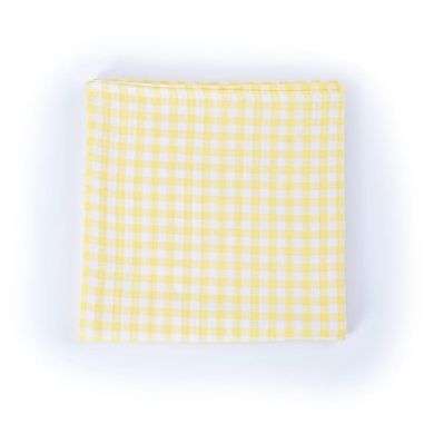 BAMBIDOU MAXI LANGE 100X100 CM CARREAUX JAUNE