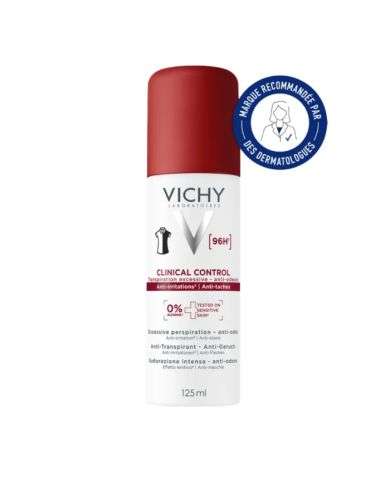 VICHY CLINICAL CONTROL ANTI TRANSPIRANTS ANTI ODEURS ANTI TACHES 125 ML