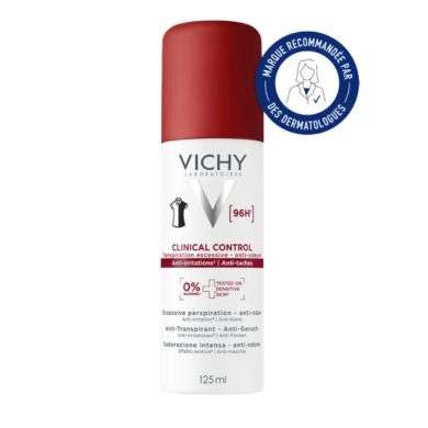 VICHY CLINICAL CONTROL ANTI TRANSPIRANTS ANTI ODEURS ANTI TACHES 125 ML