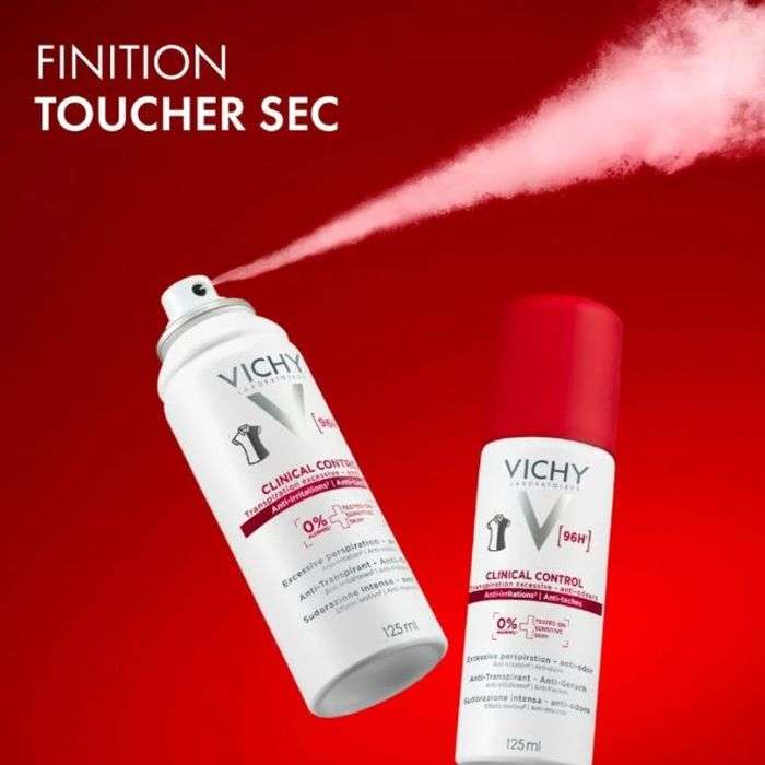 VICHY CLINICAL CONTROL ANTI TRANSPIRANTS ANTI ODEURS ANTI TACHES 125 ML
