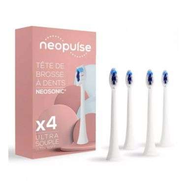 NEOPULSE TETE BROSSE A DENTS ELECTRIQUE NEOSONIC ULTRA SOUPLE X4