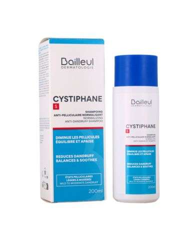 BIORGA CYSTIPHANE SHAMPOOING ANTI PELLICULAIRES NORMALISANT S 200 ML