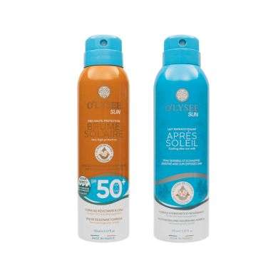 OLYSEE SUN PACK BRUME SOLAIRE SPF50 150ML + LAIT RAFRAICHISSANT 150ML