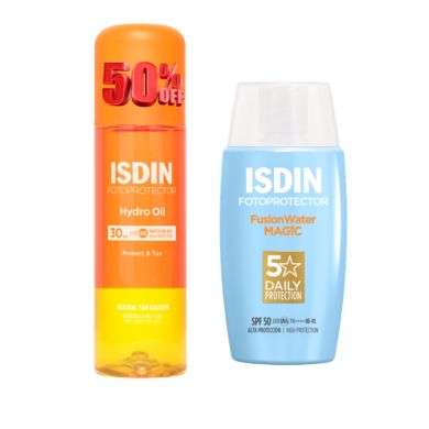 ISDIN FOTOPROTECTOR DUO FUSION WATER MAGIC 50 ML +HYDRO OIL 200ML