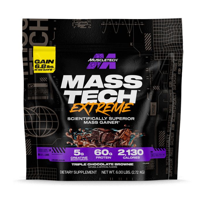 MUSCLETECH MASS TECH EXTREME 2000 2.72 KG SAVEUR DOUBLE CHOCOLAT BROWNIE