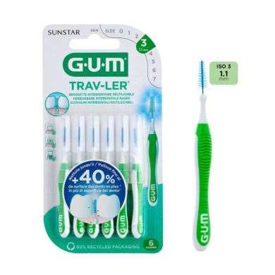 GUM MANCHE PAR 4 UNITES AVEC BROSETTE ULTRA FINE 1.1 MM REF 1414