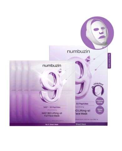 NUMBUZIN NAD+BIO LIFTING SIL MASQUE PACK DE 4 UNITES