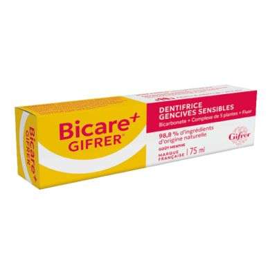 BICARE+ GIFRER DENTIFRICE GENCIVES SENSIBLES 75 ML