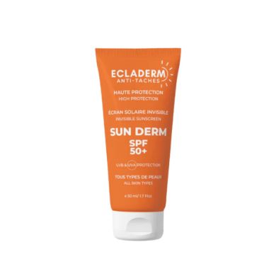 ECLADERM ECRAN SUN DERM SOLAIRE INVISIBLE ANTI TACHES HAUTE PROTECTION 50 ML