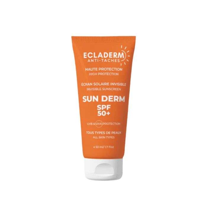 ECLADERM ECRAN SUN DERM SOLAIRE INVISIBLE ANTI TACHES HAUTE PROTECTION 50 ML