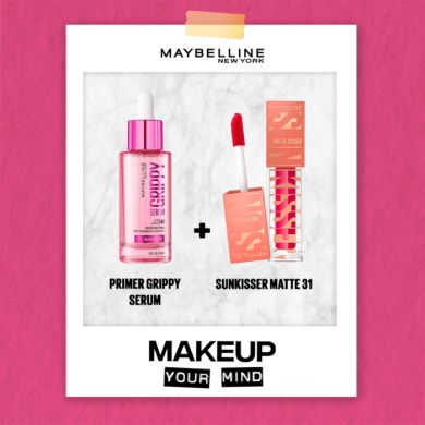 MAYBELLINE PACK PRIMER GRIPPY SERUM 30 ML+ SUNKISSER MATTE 31