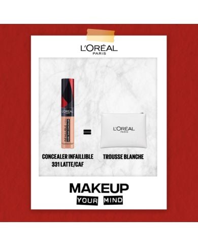 MAYBELLINE OFFRE CONCEALER INFAILLIBLE 327 CASHMERE + TROUSSE OFFERTE