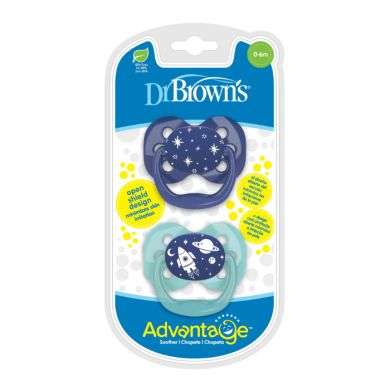 DR BROWNS SUCETTE ADVANTAGE 0-6 MOIS PACK DE 2