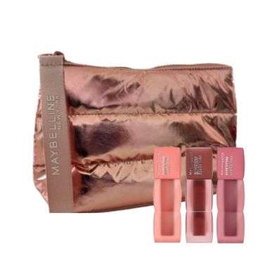 MAYBELLINE LOT DE 3 SUPERSTAY TEDDY TINT 10-15-55 + TROUSSE OFFERTE