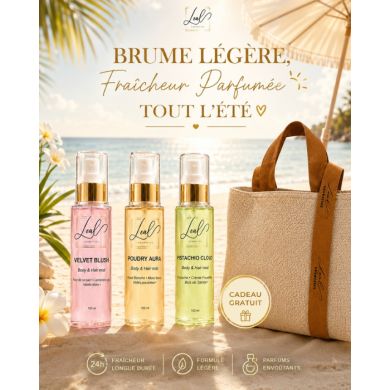 LEAL COSMETICS PACK DE 3 BRUMES PARFUMEES + SAC LEAL OFFERT