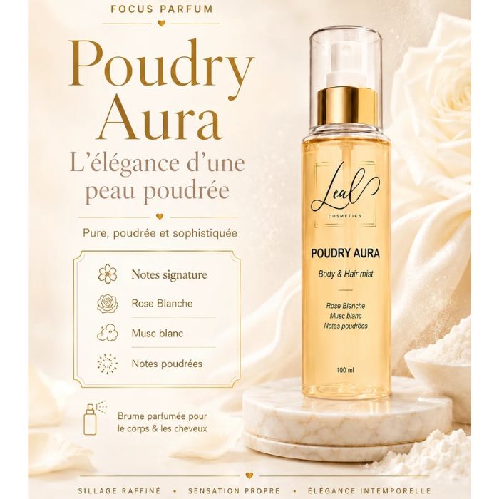 LEAL COSMETICS BRUME PARFUMEE POUDRY AURA 100 ML