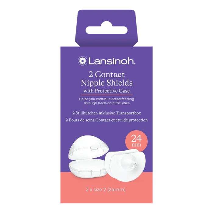 LANSINOH 2 BOUTS DE SEINS CONTACT ET EPUI DE PROTECTION TAILLE 2 - 24 MM