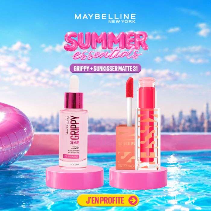 MAYBELLINE PACK GRIPPY SERUM + SUNKISSER MATTE 31 HOT PINK SUMMER