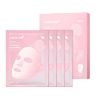 MEDICUBE PDRN PINK TENSION UP MASK PACK DE 4 UNITES