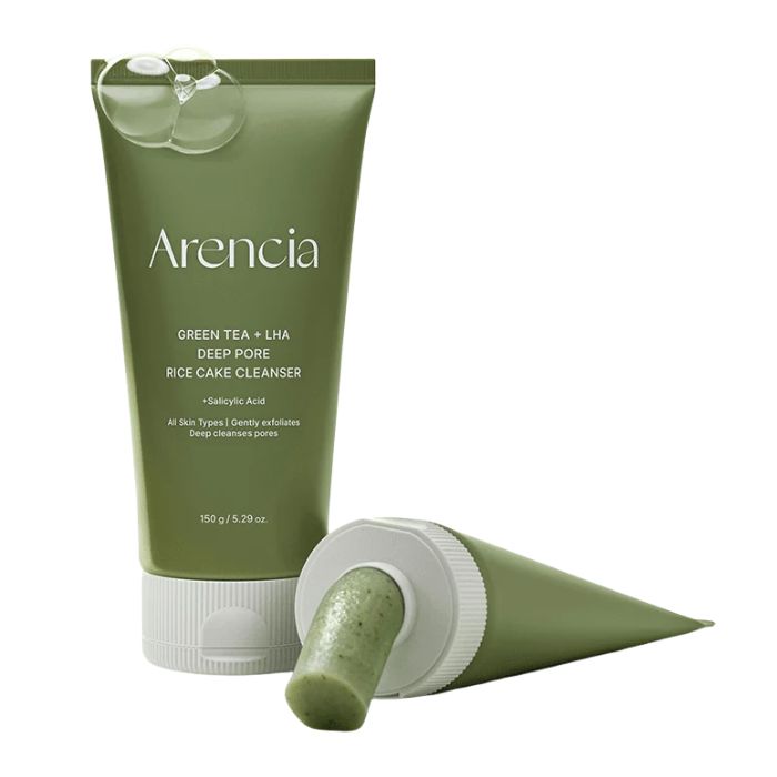 ARENCIA GREEN TEA + LHA DEEP PORE RICE CAKE CLEANSER 150 G