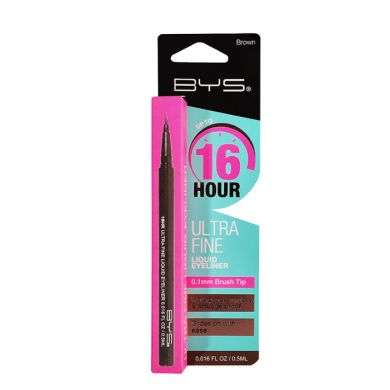 BYS 16 HOUR ULTRA FINE LIQUID EYELINER 0.5ML