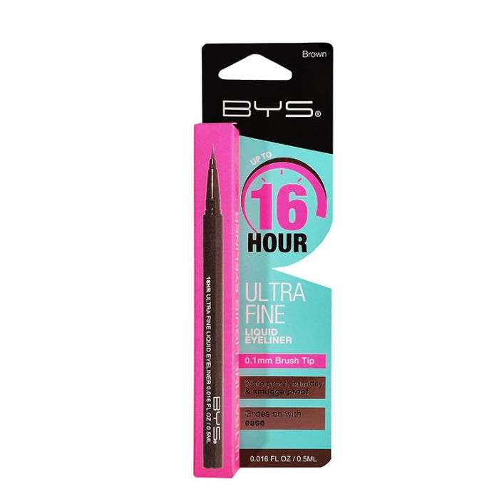BYS 16 HOUR ULTRA FINE LIQUID EYELINER 0.5ML