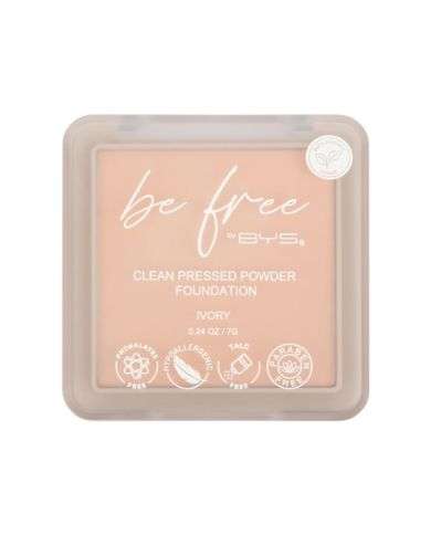 BYS BE FREE CLEAN PRESSED POWDER FOUNDATION IVORY 7G