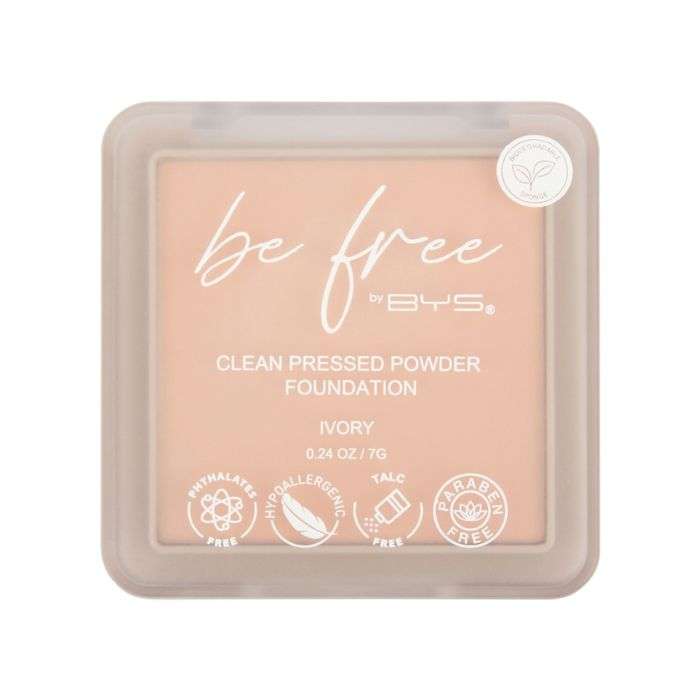 BYS BE FREE CLEAN PRESSED POWDER FOUNDATION IVORY 7G