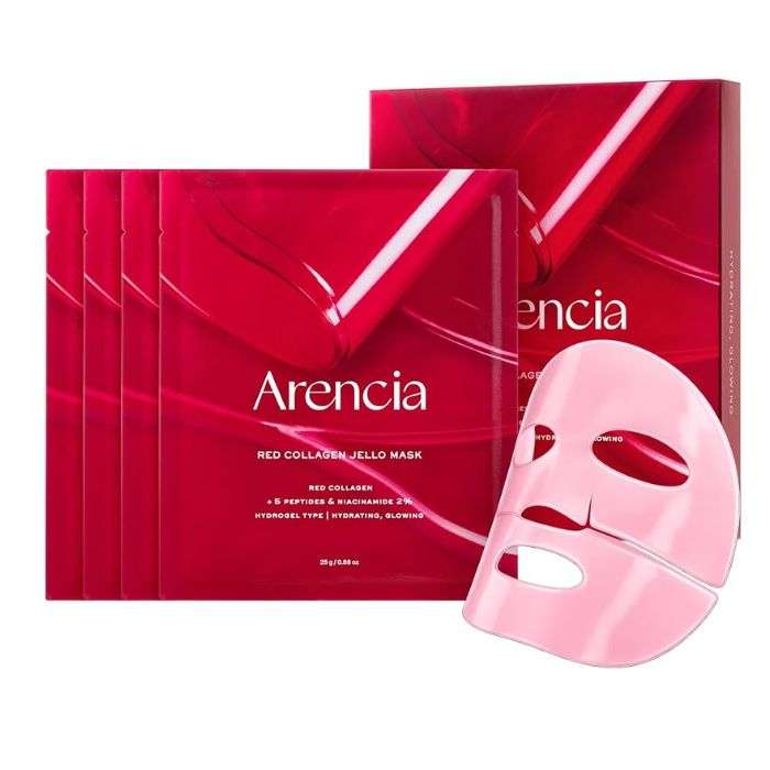 ARENCIA RED COLLAGEN JELLO MASK PACK DE 4 UNITES