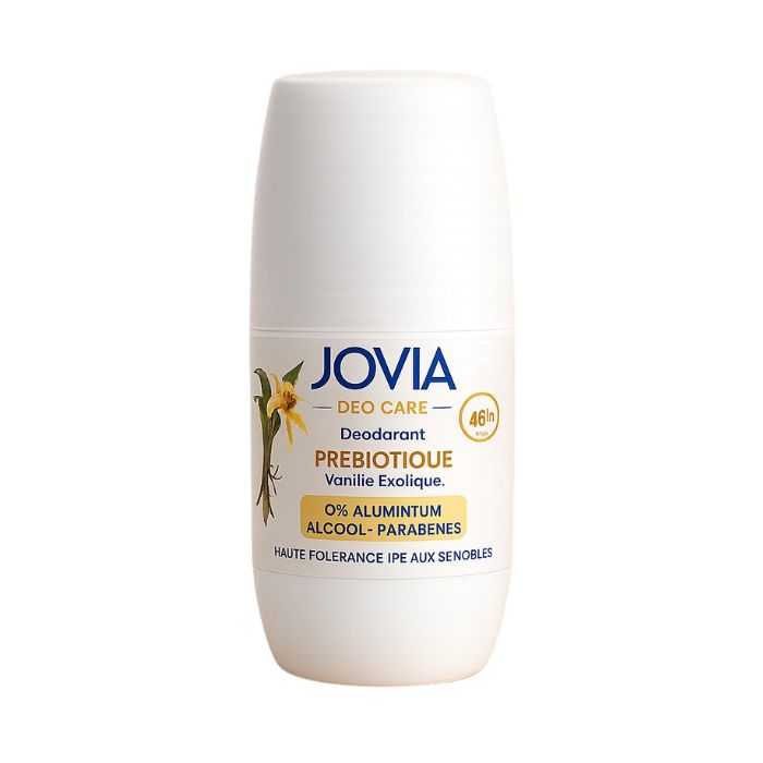 JOVIA DEO CARE DEODORANT PREBIOTIQUE VANILLE EXOTIQUE 0% ALUMINIUM 60 ML