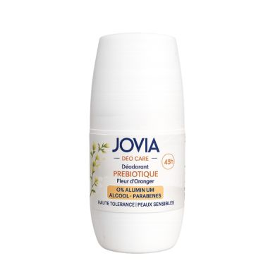 JOVIA DEO CARE DEODORANT PREBIOTIQUE FLEUR D ORANGER 0% ALUMINIUM 60 ML