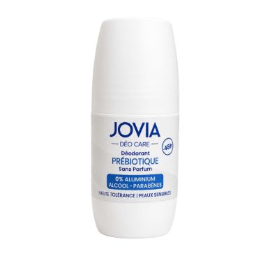JOVIA DEO CARE DEODORANT PREBIOTIQUE SANS PARFUM 0% ALUMINIUM 60 ML