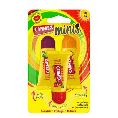 CARMEX TRIO MINI BAUME A LEVRES TUBE SPF15