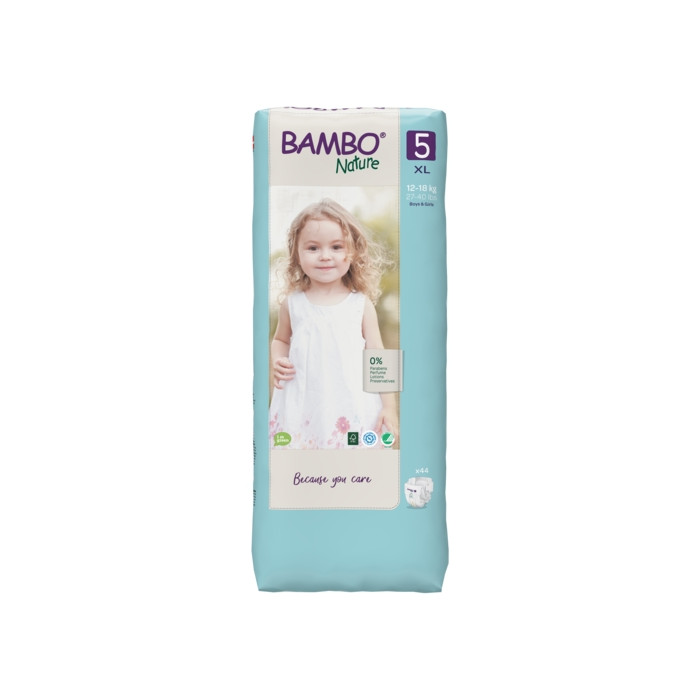 BAMBU NATURE COUCHES BEBE 5 ,12-18KG/44 UNITES
