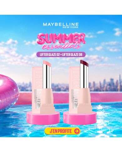 MAYBELLINE PACK DUO LIFTER GLAZE 02 PINK DRIP +08 ACAI GLAZE
