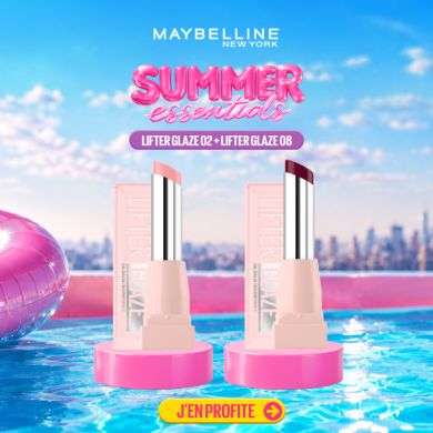 MAYBELLINE PACK DUO LIFTER GLAZE 02 PINK DRIP +08 ACAI GLAZE