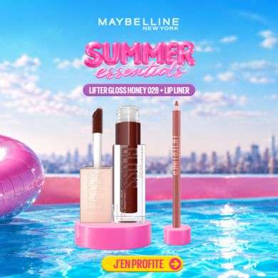 MAYBELLINE PACK LIFTER GLOSS HONEY 028 MAPLE + LIP LINER 007 BIG LIFT