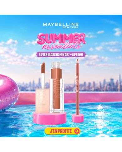 MAYBELLINE PACK LIFTER GLOSS HONEY 027 TOFFEE + LIP LINER 007 BIG LIFT