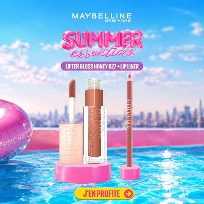 MAYBELLINE PACK LIFTER GLOSS HONEY 027 TOFFEE + LIP LINER 007 BIG LIFT