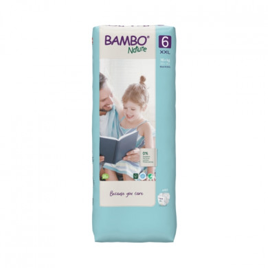 BAMBU NATURE COUCHES BEBE 6,+16 KG/40 UNITES
