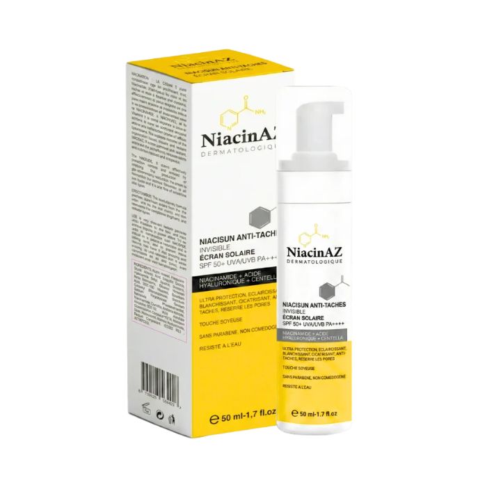 NIACINAZ NIACISUN ECRAN SOLAIRE MINERAL INVISIBLE SPF+50 ANTI TACHES 50 ML